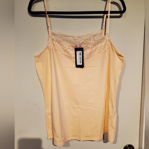 XL Peach Lace Tank - Picture 2 of 8